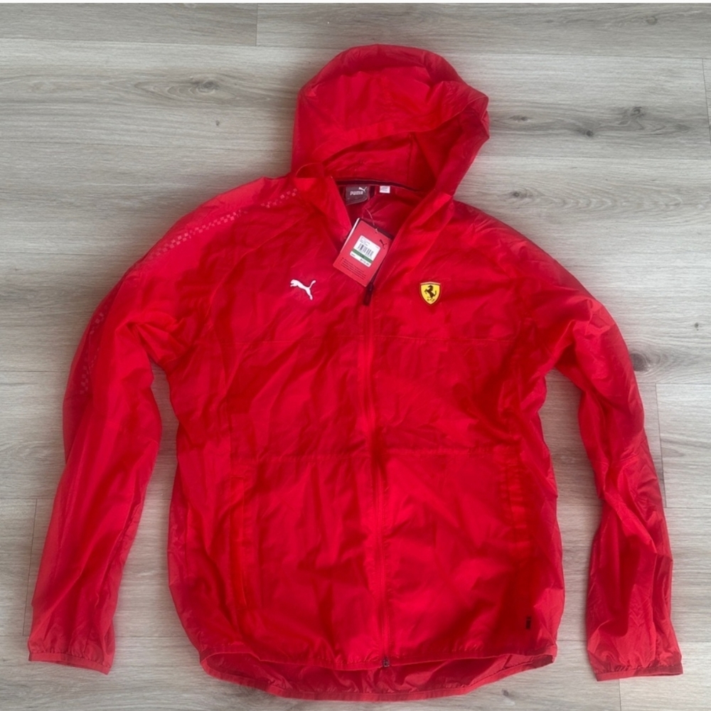 Puma Ferrari Red Windbreaker Jacket